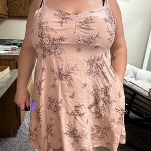 Old Navy Beige Floral Dress
